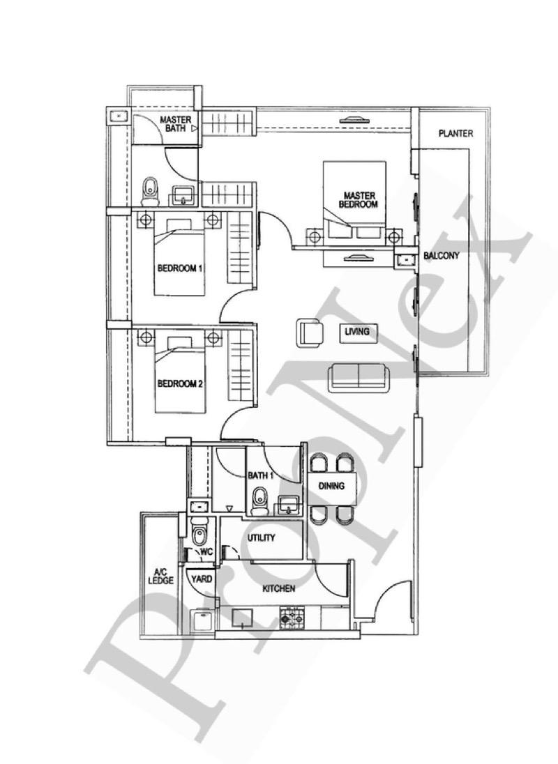 Palmera Residence Condominium For Sale, $2,100,000, 2 Bed 2 Bath 1,006 sqft $2,087.00 psf