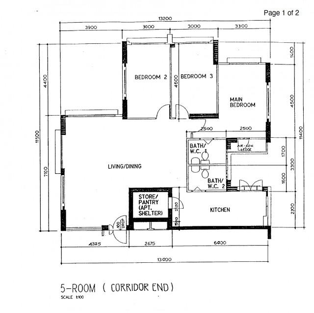 6B Boon Tiong Road HDB Apartment For Sale, $1,438,000, 3 Bed 2 Bath 1,238 sqft $1,162.00 psf