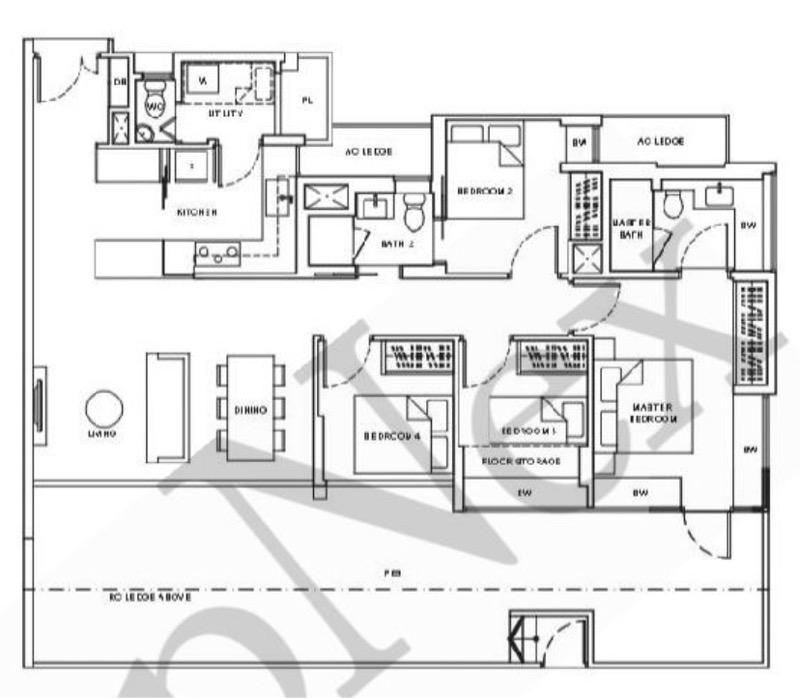 Condominium for Sale, Coco Palms Condominium For Sale, $2,550,000, 4 Bed 3 Bath 1,668 sqft $1,529.00 psf, SGD 2,550,000 | 99-year Leasehold