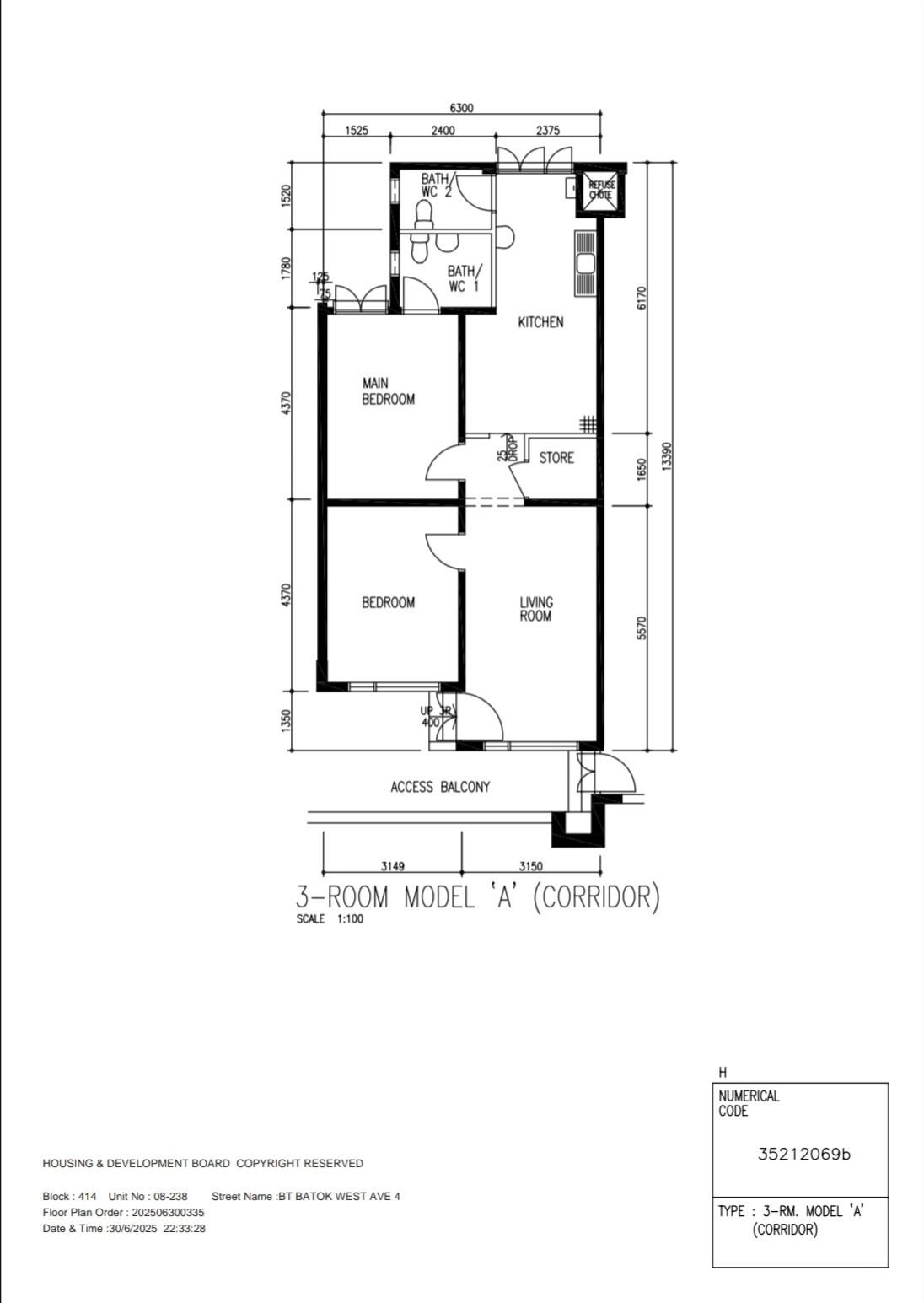 HDB Apartment for Sale, 414 Bukit Batok West Avenue 4 HDB Apartment For Sale, $450,000, 2 Bed 2 Bath 786 sqft $573.00 psf, SGD 450,000 | 99-year Leasehold