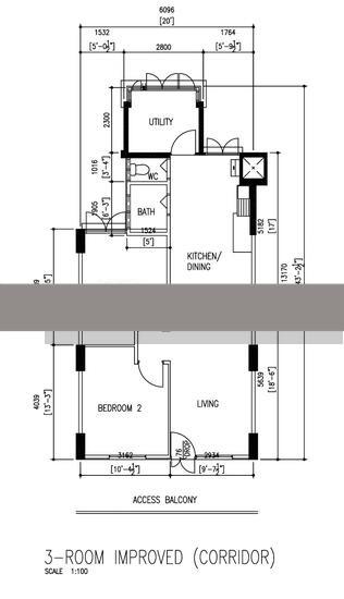 HDB Apartment for Sale, 4 Marine Terrace HDB Apartment For Sale, $460,000, 2 Bed 1 Bath 700 sqft $657.00 psf, SGD 460,000 | 99-year Leasehold