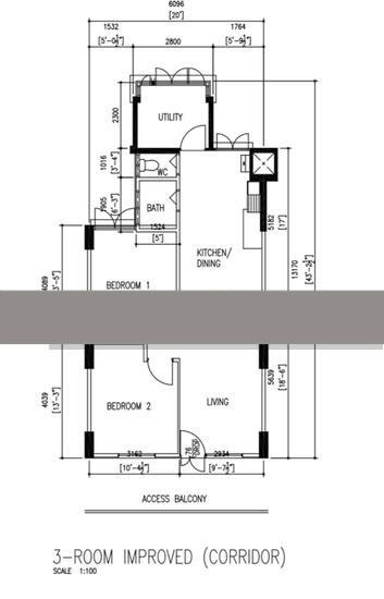 HDB Apartment for Sale, 4 Marine Terrace HDB Apartment For Sale, $460,000, 3 Bed 1 Bath 699 sqft $658.00 psf, SGD 460,000 | 99-year Leasehold