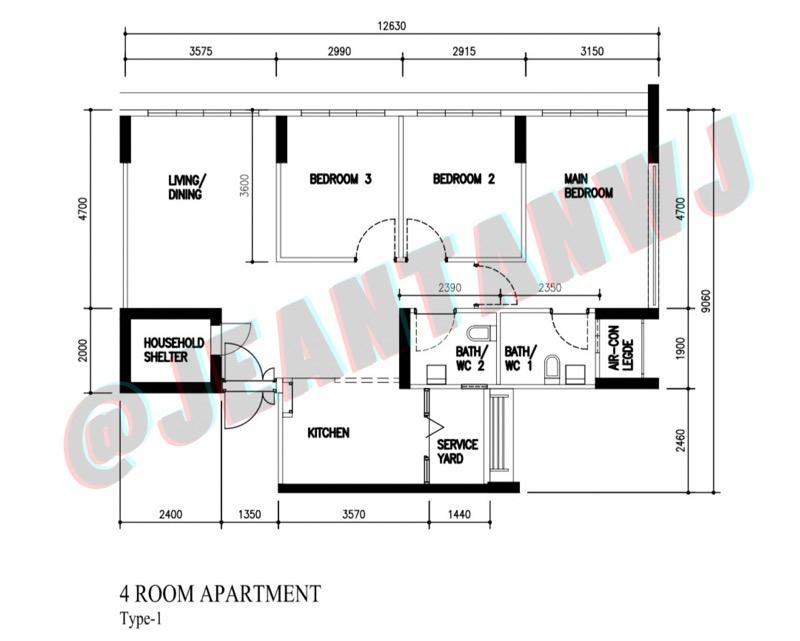HDB Apartment for Sale, 601C Tampines Avenue 9 HDB Apartment For Sale, $750,000, 3 Bed 2 Bath 990 sqft $758.00 psf, SGD 750,000