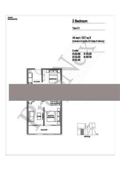 Avant Residences Apartment For Sale, $855,000, 2 Bed 1 Bath 527 sqft $1,622.00 psf