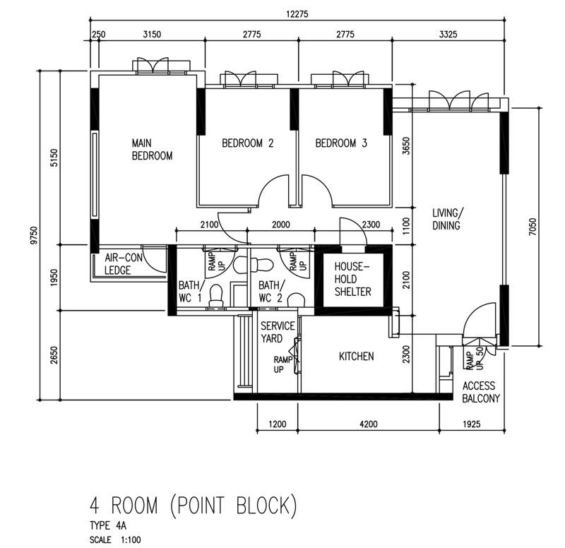 987A Buangkok Green HDB Apartment For Sale, $670,000, 3 Bed 2 Bath 1,001 sqft $669.00 psf