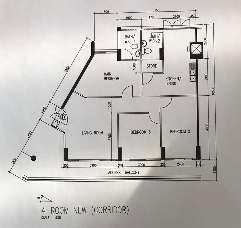 HDB Apartment for Sale, 410 Serangoon Central HDB Apartment For Sale, $866,000, 3 Bed 2 Bath 1,001 sqft $865.00 psf, SGD 866,000 | 99-year Leasehold