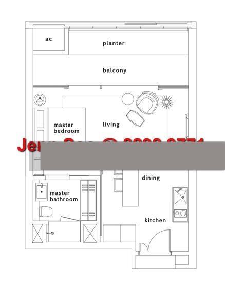 Condominium for Sale, OUE Twin Peaks Condominium For Sale, $1,288,888, 1 Bed 1 Bath 549 sqft $2,348.00 psf, SGD 1,288,888 | 99-year Leasehold