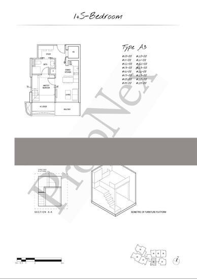 Condominium for Sale, Spottiswoode Suites Condominium For Sale, $1,088,000, 1 Bed 1 Bath 441 sqft $2,467.00 psf, SGD 1,088,000 | Freehold