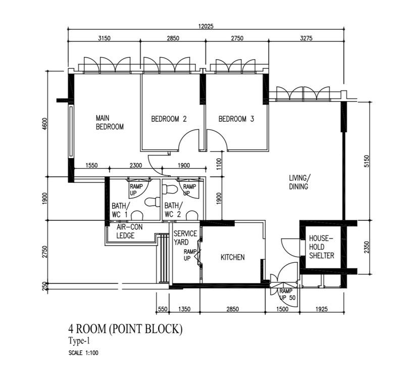 HDB Apartment for Sale, 454 Yishun Street 41 HDB Apartment For Sale, $610,000, 3 Bed 2 Bath 1,001 sqft $609.00 psf, SGD 610,000 | 99-year Leasehold