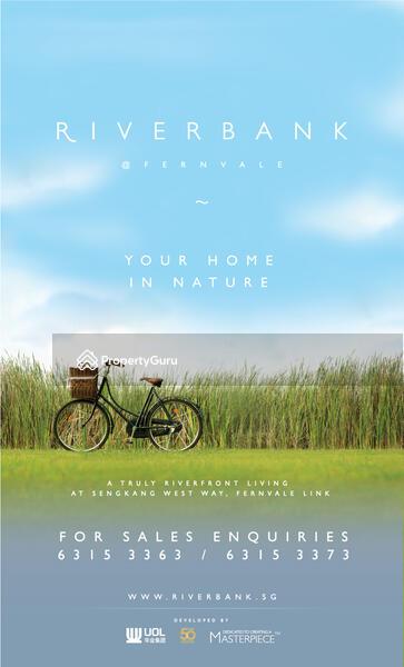 Condominium for Sale, Riverbank at Fernvale, SGD 1,650,000 | 99-year lease