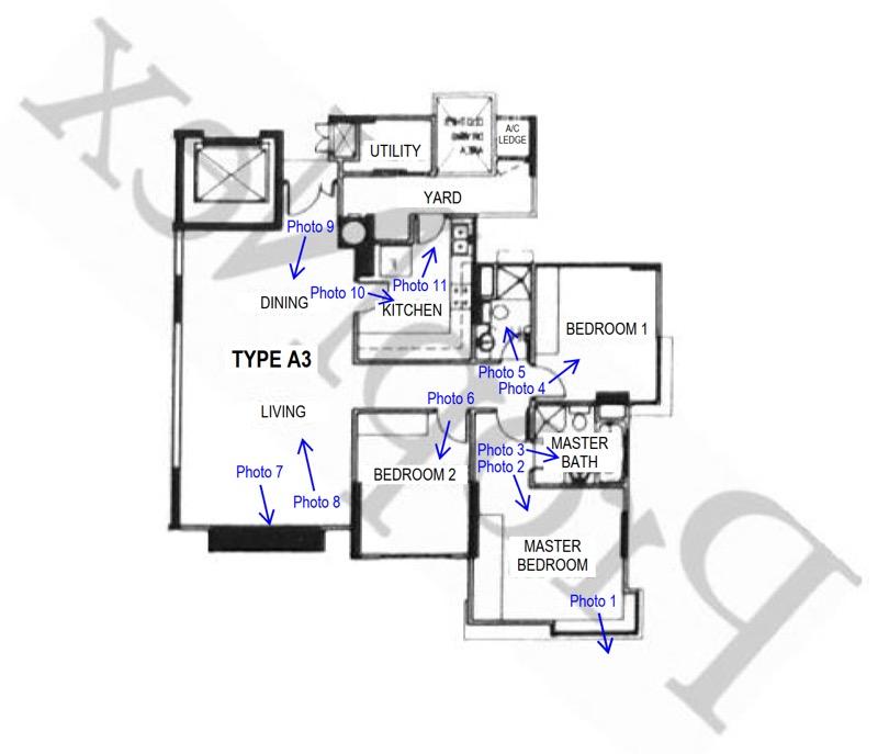Condominium for Sale, Windermere Condominium For Sale, $1,350,000, 3 Bed 2 Bath 1,281 sqft $1,054.00 psf, SGD 1,350,000 | 99-year Leasehold