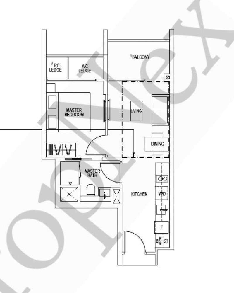 Condominium for Sale, KENT RIDGE HILL RESIDENCES Condominium For Sale, $999,990, 1 Bed 1 Bath 570 sqft $1,754.00 psf, SGD 999,990