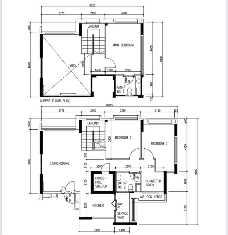 268D Punggol Field HDB Apartment For Sale, $1,500,000, 3 Bed 2 Bath 1,603 sqft $936.00 psf