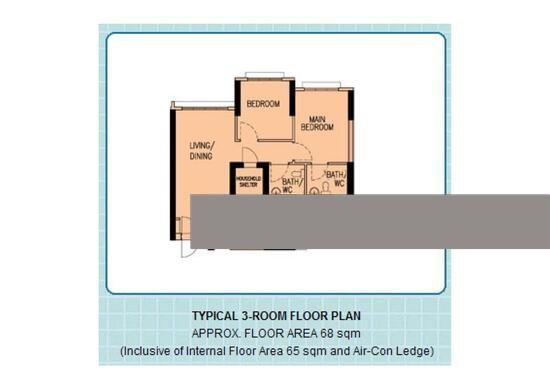 92A Telok Blangah Street 31 HDB Apartment For Sale, $800,000, 2 Bed 2 Bath 732 sqft $1,093.00 psf