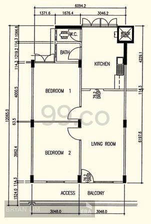 HDB - 2 room for Sale. 