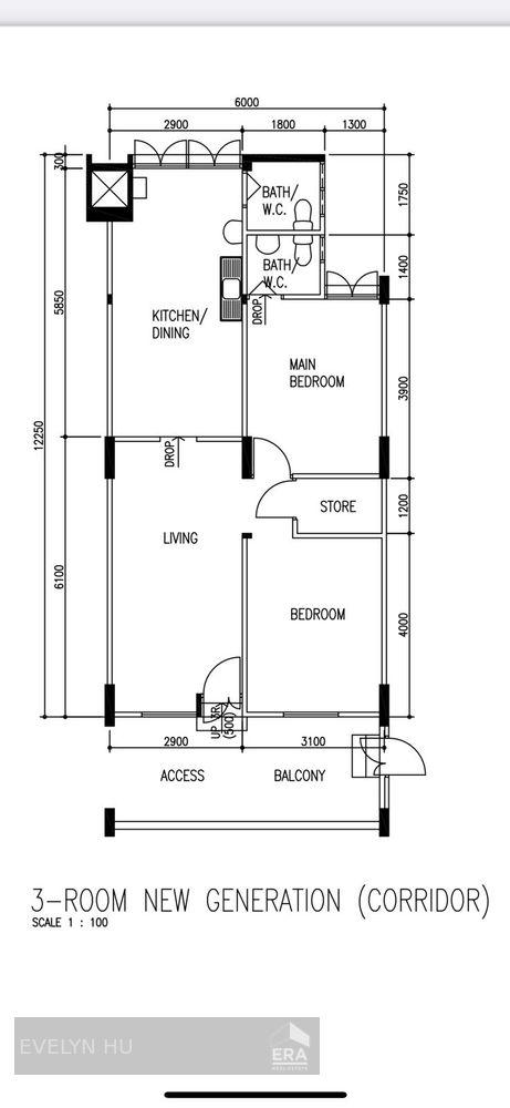 HDB - 2 room for Sale. 
