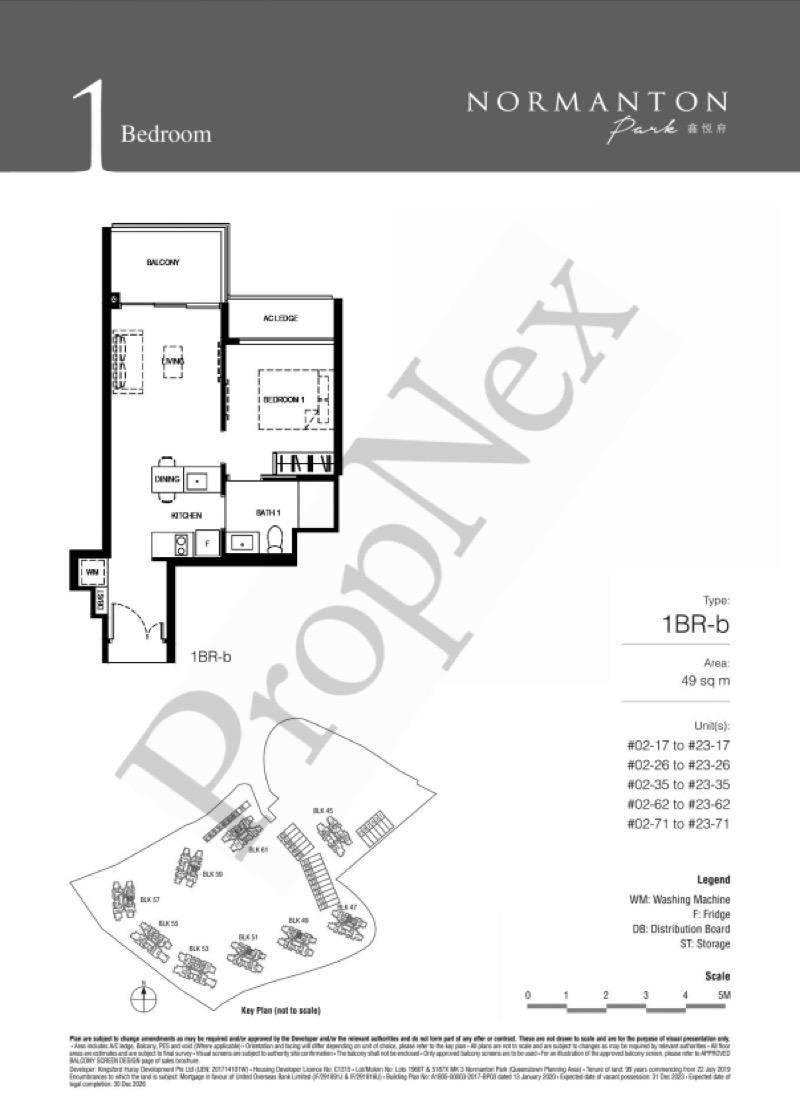 NORMANTON PARK Apartment For Sale, $1,350,000, 1 Bed 1 Bath 527 sqft $2,562.00 psf