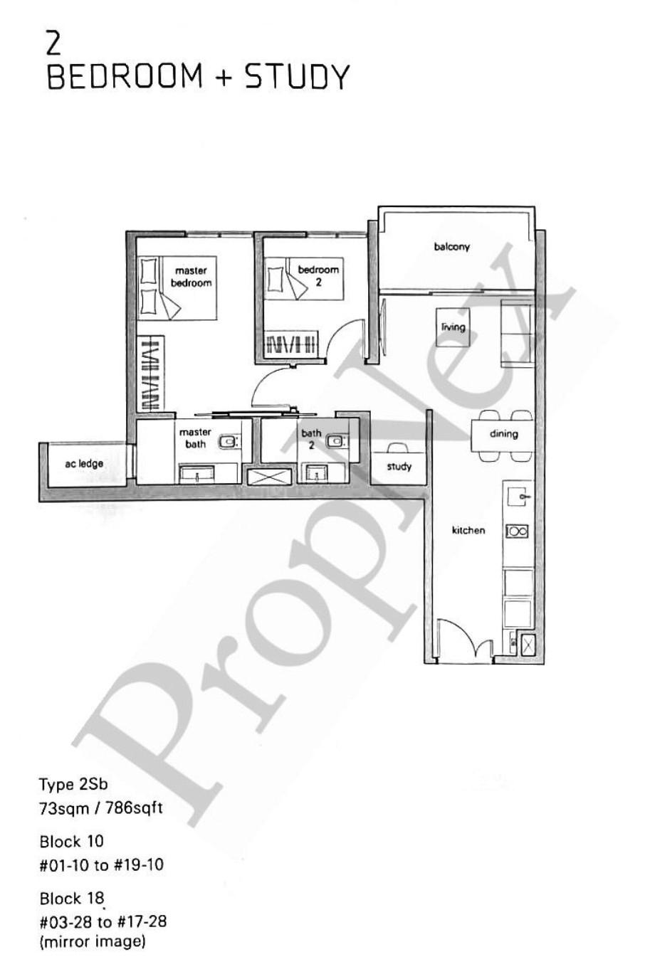 THE PANORAMA Condominium For Sale, $1,499,999, 2 Bed 2 Bath 786 sqft $1,908.00 psf