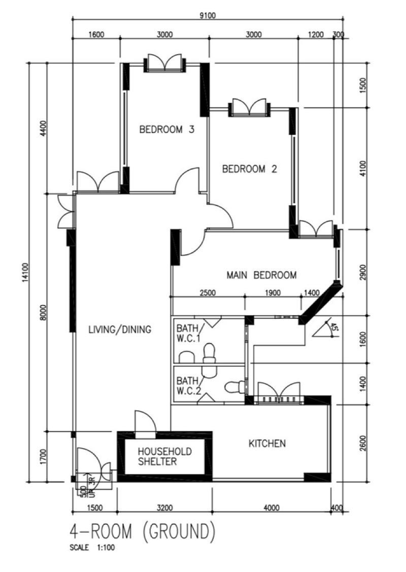 351B Canberra Road HDB Apartment For Sale, $570,000, 3 Bed 2 Bath 1,001 sqft $569.00 psf