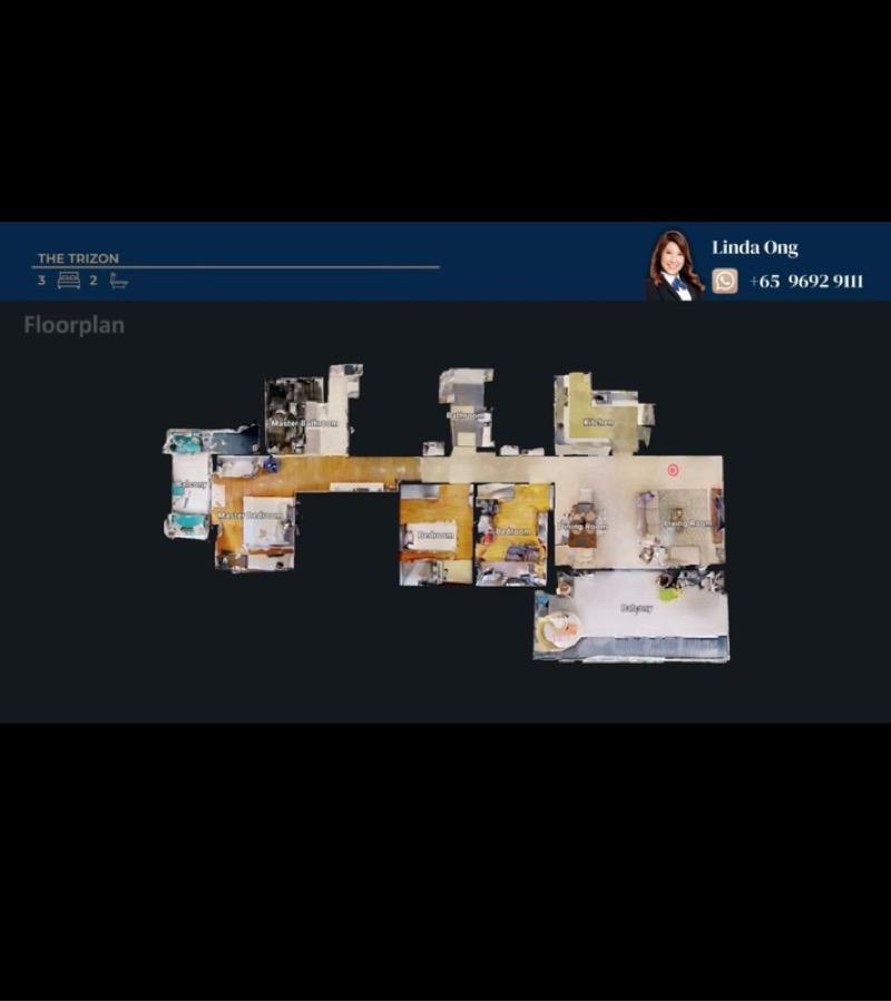 The Trizon  Condominium For Sale, $4,600,000, 3 Bed 3 Bath 2,110 sqft $2,180.00 psf