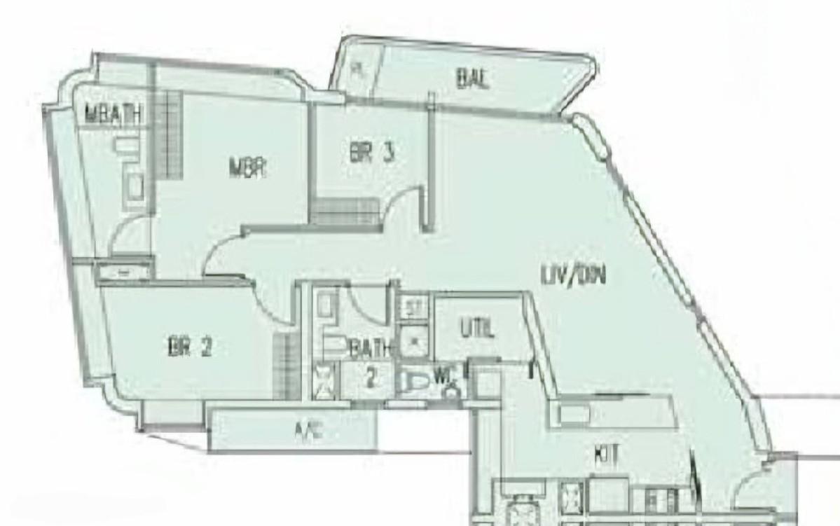 d'Leedon (Former Farrer Court) Condominium For Sale, $2,980,000, 3 Bed 3 Bath 1,356 sqft $2,198.00 psf