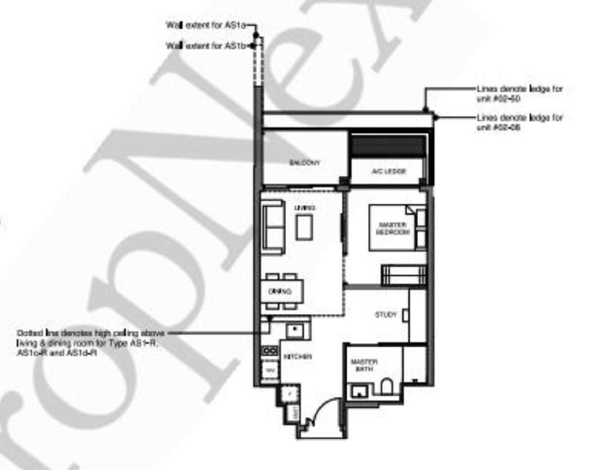 Leedon Green Condominium For Sale, $1,660,000, 1 Bed 1 Bath 538 sqft $3,086.00 psf