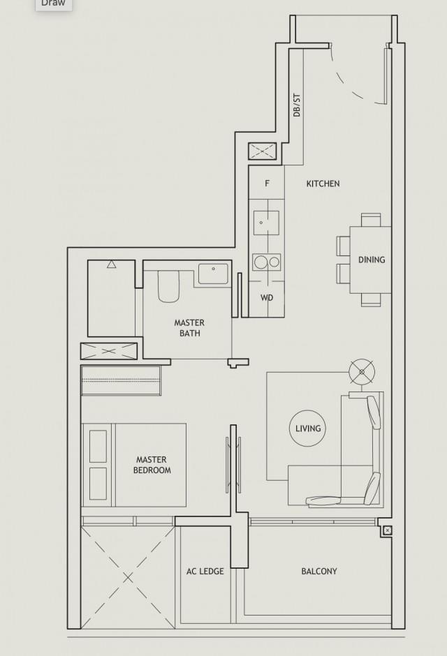The Landmark Condominium For Sale, $1,200,000, 1 Bed 1 Bath 495 sqft $2,424.00 psf