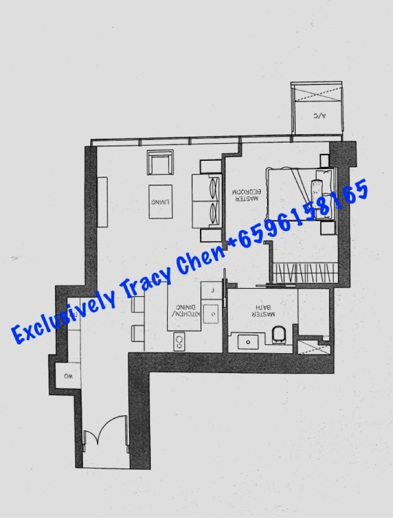 Wallich Residence At Tanjong Pagar Centre Apartment For Sale, $1,888,888, 1 Bed 1 Bath 646 sqft $2,924.00 psf