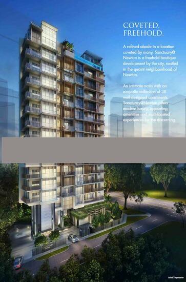 Sanctuary@Newton Condominium For Sale, $2,219,000, 2 Bed 2 Bath 775 sqft $2,863.00 psf