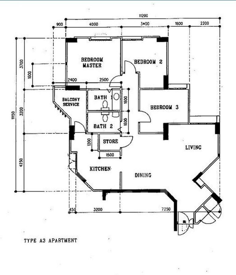658 Choa Chu Kang Crescent HDB Apartment For Sale, $580,000, 3 Bed 2 Bath 1,119 sqft $518.00 psf