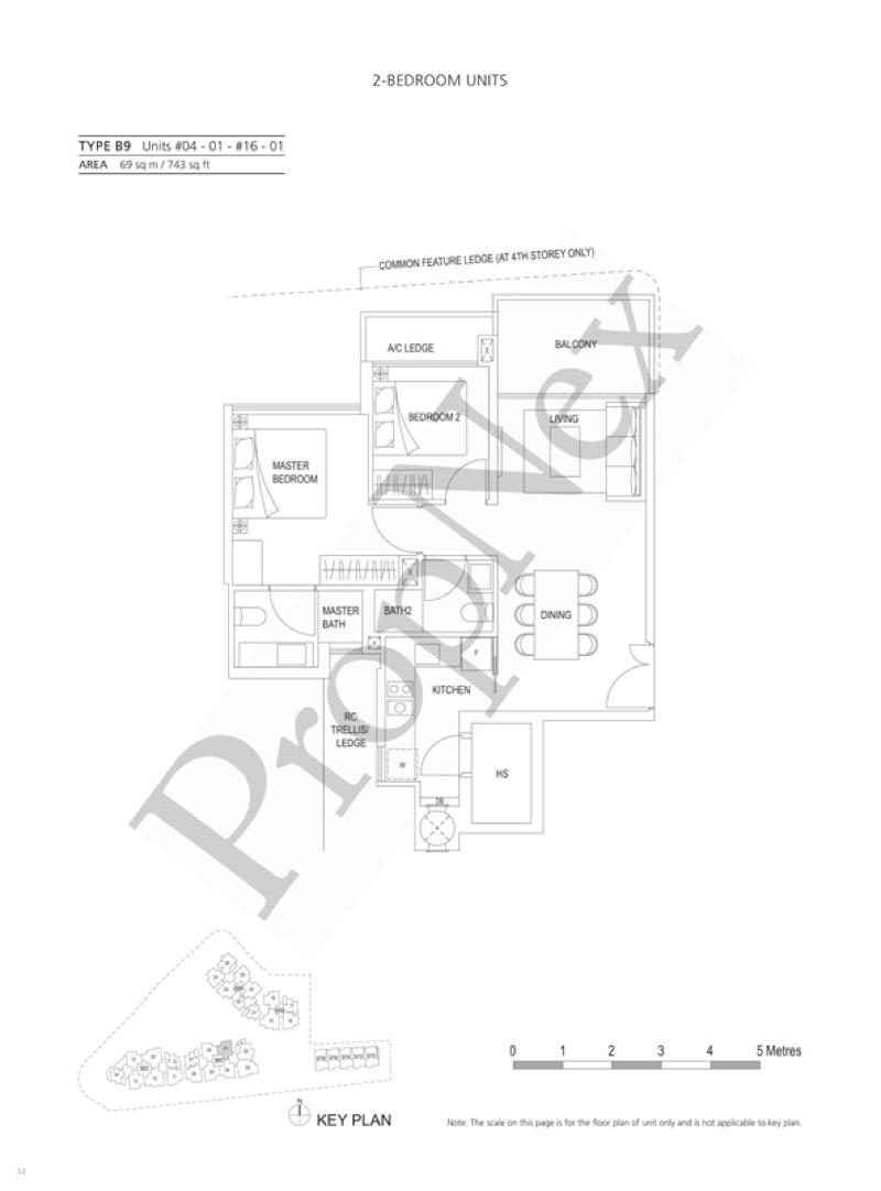 Stars of Kovan Condominium For Sale, $1,450,000, 2 Bed 2 Bath 743 sqft $1,952.00 psf