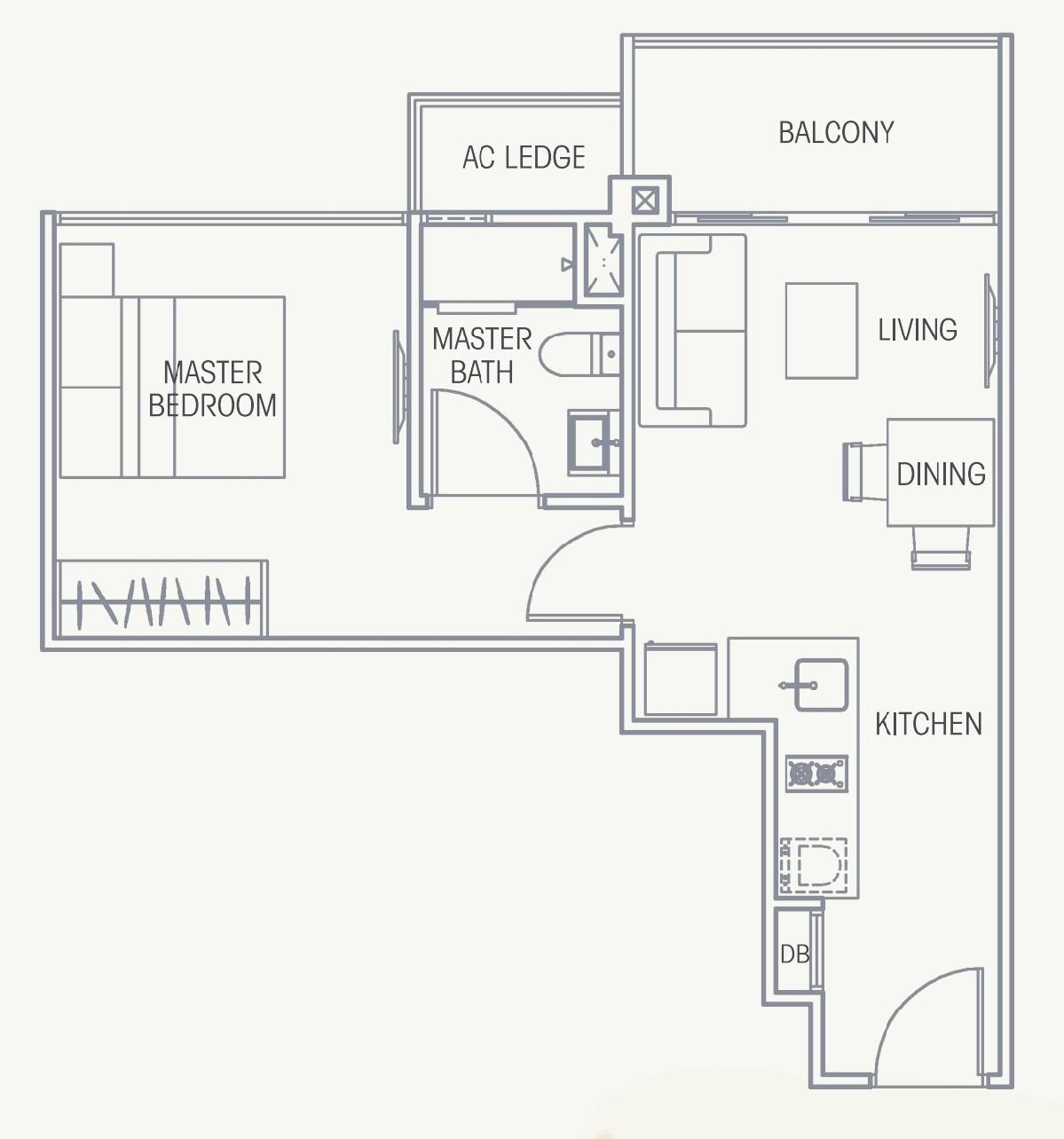 Vacanza @ East Condominium For Sale, $799,000, 1 Bed 1 Bath 484 sqft $1,651.00 psf