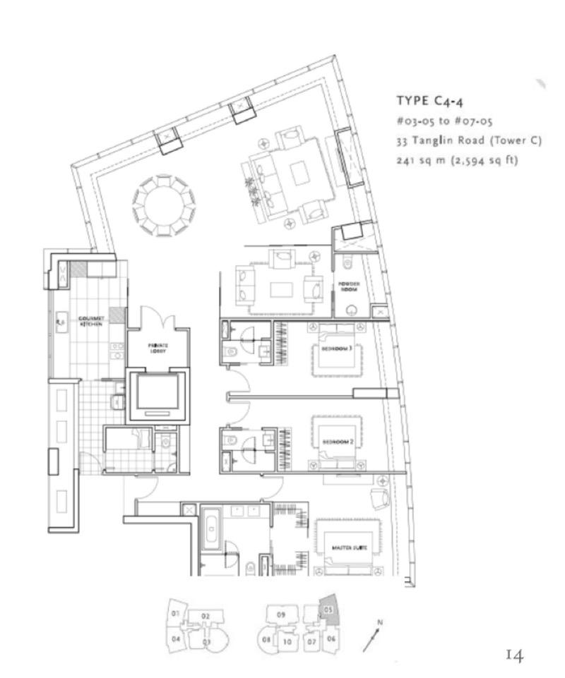 St. Regis Residences Singapore Apartment For Sale, $7,135,9995 Bath 2,594 sqft $2,751.00 psf