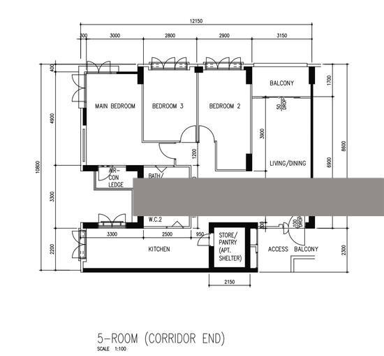420 Canberra Road HDB Apartment For Sale, $598,000, 3 Bed 2 Bath 1,184 sqft $505.00 psf