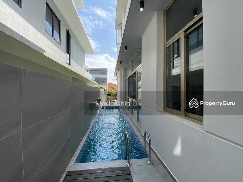 Modern rebuilt Serangoon Garden corner terrace with lift and pool move in condition