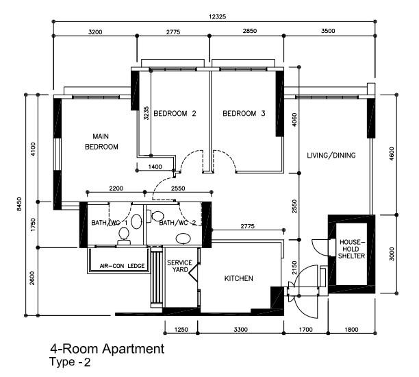 78 Lorong Limau HDB Apartment For Sale, $985,000, 3 Bed 2 Bath 1,001 sqft $984.00 psf