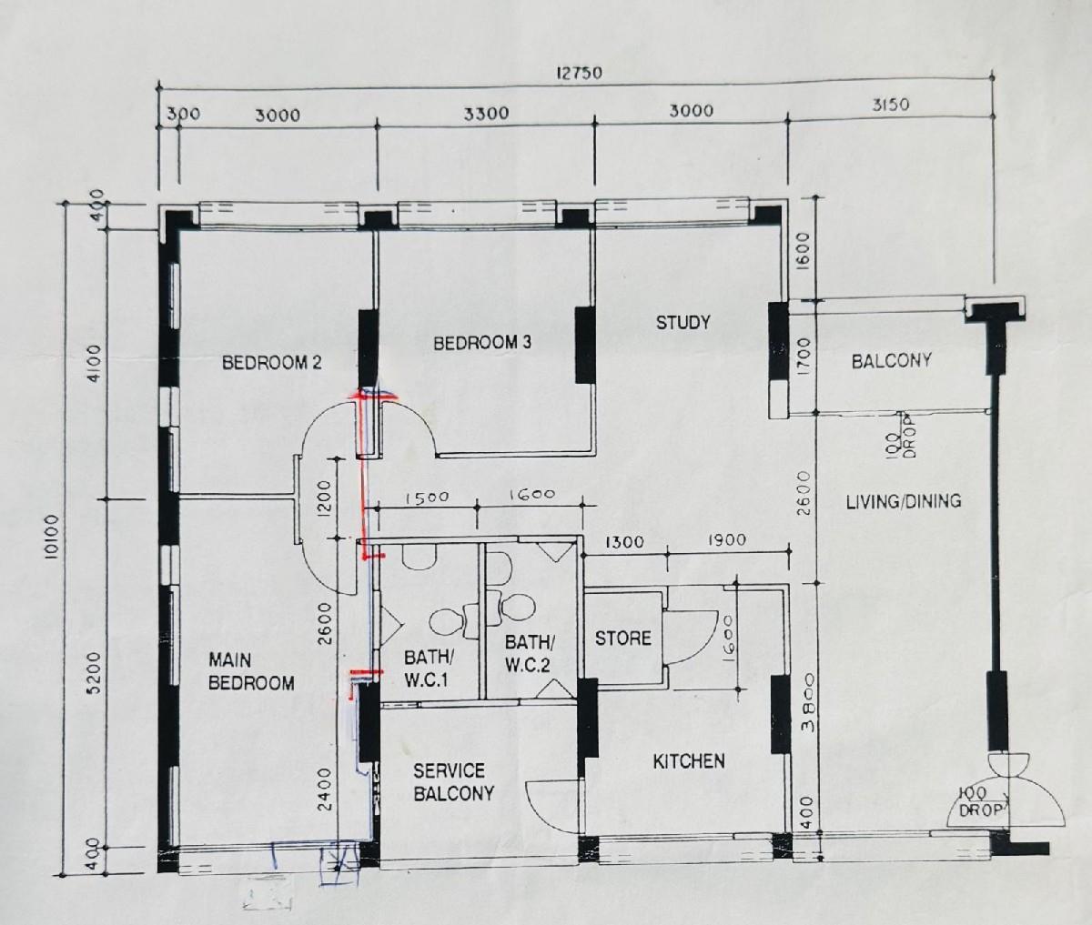 716 Tampines Street 71 HDB Apartment For Sale, $800,000, 3 Bed 2 Bath 1,292 sqft $619.00 psf