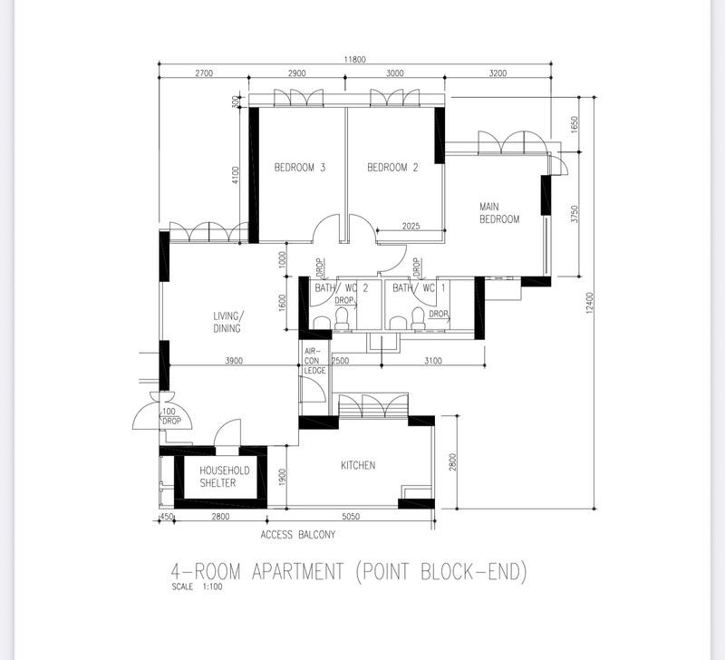 79D Toa Payoh Central HDB Apartment For Sale, $1,150,000, 3 Bed 2 Bath 968 sqft $1,188.00 psf