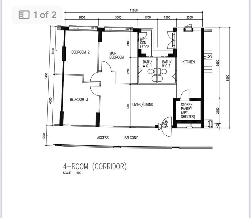 609 Bukit Panjang Ring Road HDB Apartment For Sale, $640,000, 3 Bed 2 Bath 968 sqft $661.00 psf