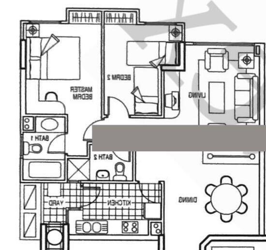 Tanglin Regency Condominium For Sale, $1,569,000, 2 Bed 2 Bath 850 sqft $1,846.00 psf