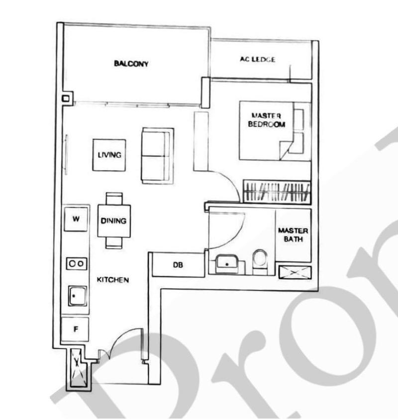 The Glades Condominium For Sale, $840,000, 1 Bed 1 Bath 484 sqft $1,736.00 psf