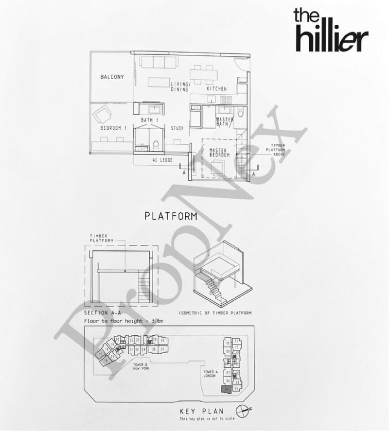 The Hillier Condominium For Sale, $1,500,000, 2 Bed 2 Bath 840 sqft $1,786.00 psf