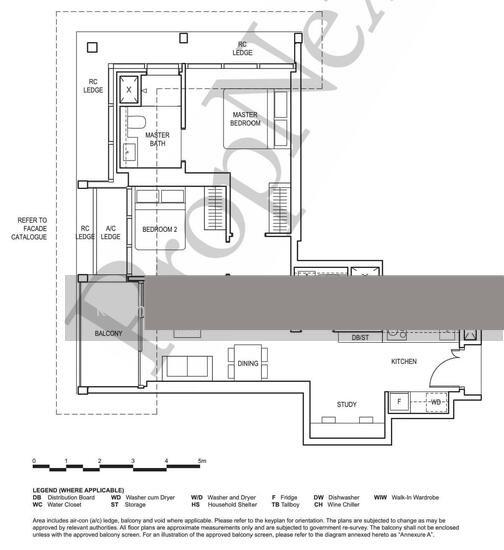 CHEAP 2B S At Clarke Quay, Canninghill Piers Condominium For Sale, $2,800,000, 2 Bed 2 Bath 829 sqft $3,378.00 psf