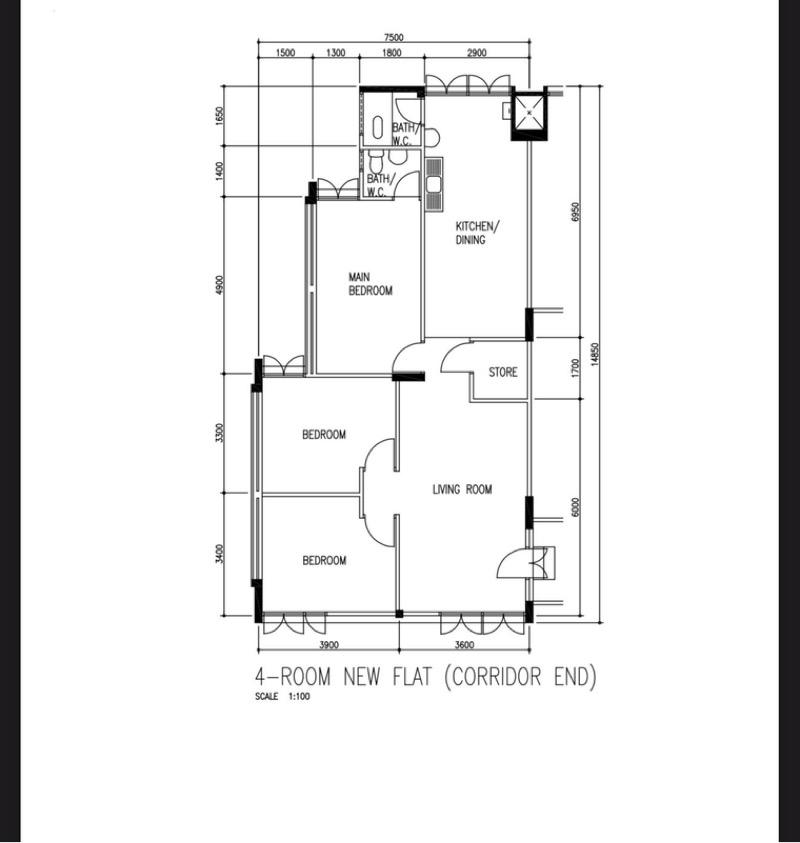 101 Aljunied Crescent HDB Apartment For Sale, $628,888, 3 Bed 2 Bath 990 sqft $635.00 psf