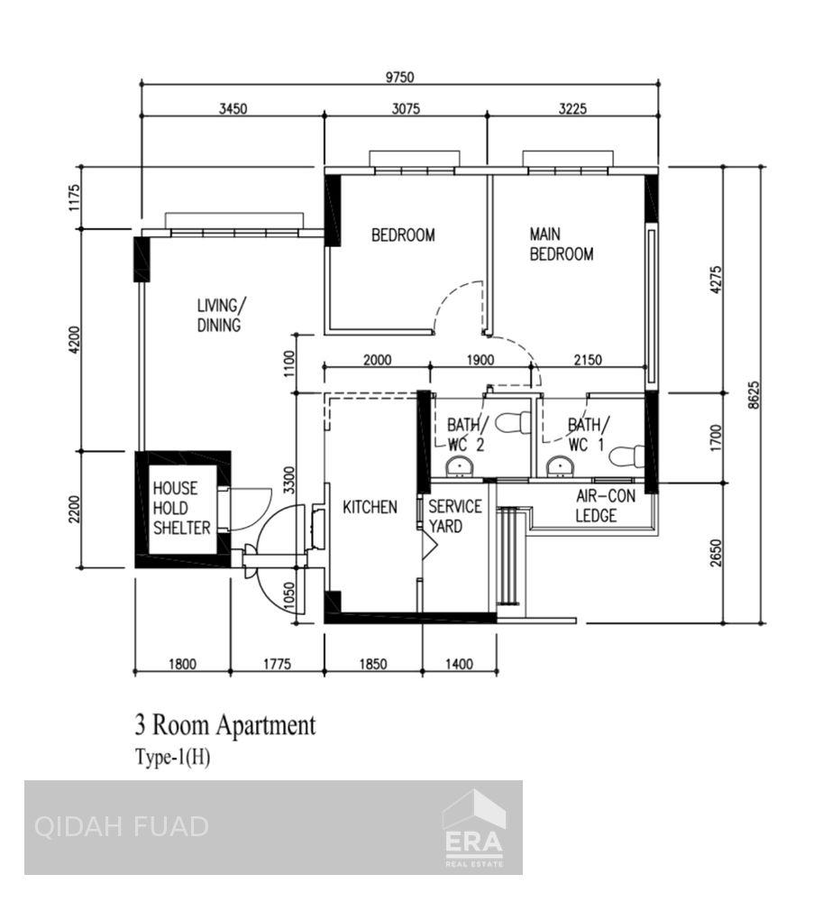 HDB - 2 room for Sale: Canberra Street, D27, 752129