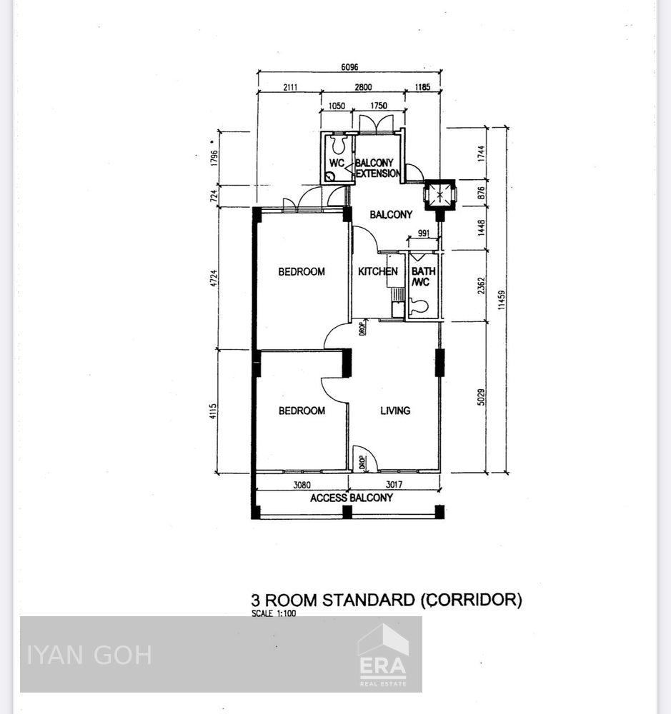 Central High Floor 3rm Flat at Commonwealth Close for Sale