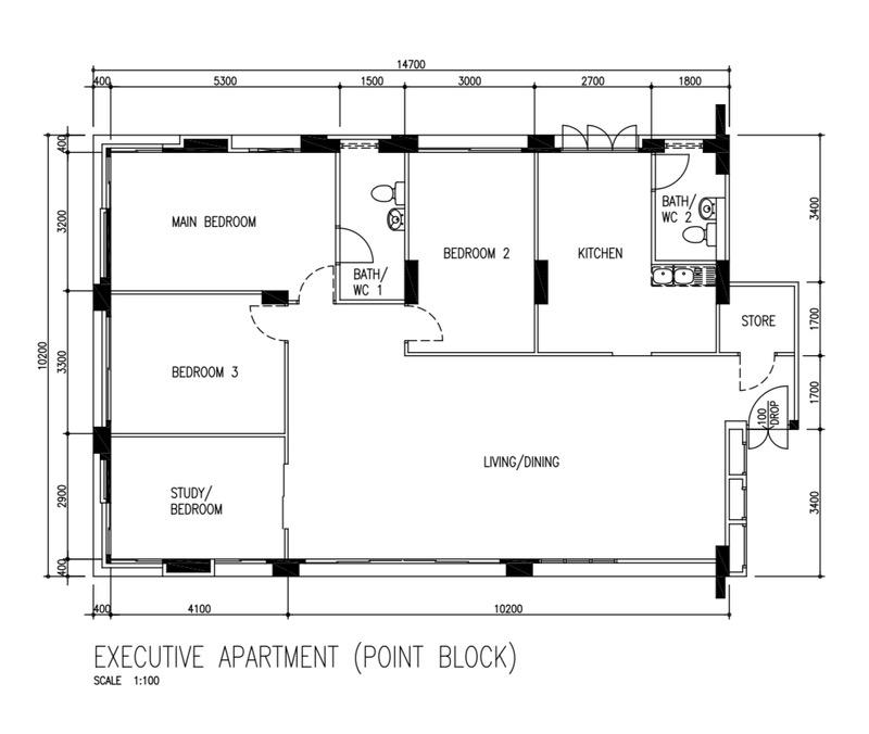635 Bedok Reservoir Road HDB Apartment For Sale, $1,200,000, 4 Bed 2 Bath 1,528 sqft $785.00 psf