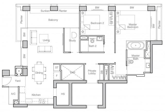 Nouvel 18 Condominium For Sale, $5,340,000, 2 Bed 2 Bath 1,335 sqft $4,000.00 psf