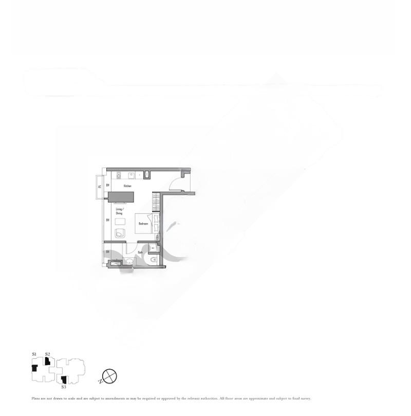 V on Shenton Condominium For Sale, $979,999, 1 Bed 1 Bath 474 sqft $2,068.00 psf