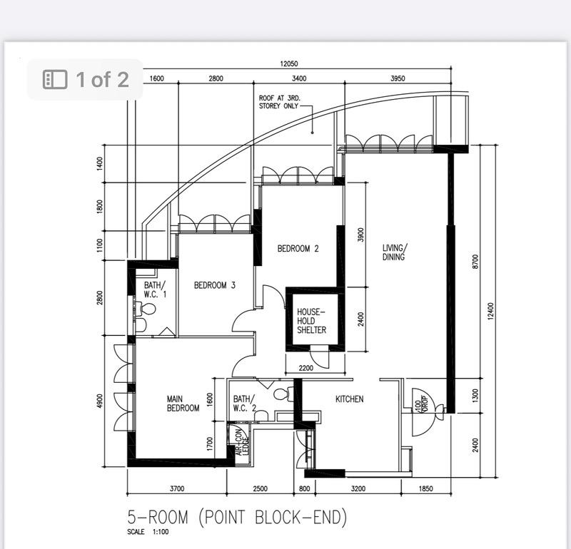 620 Bukit Batok Central HDB Apartment For Sale, $918,000, 3 Bed 2 Bath 1,184 sqft $775.00 psf